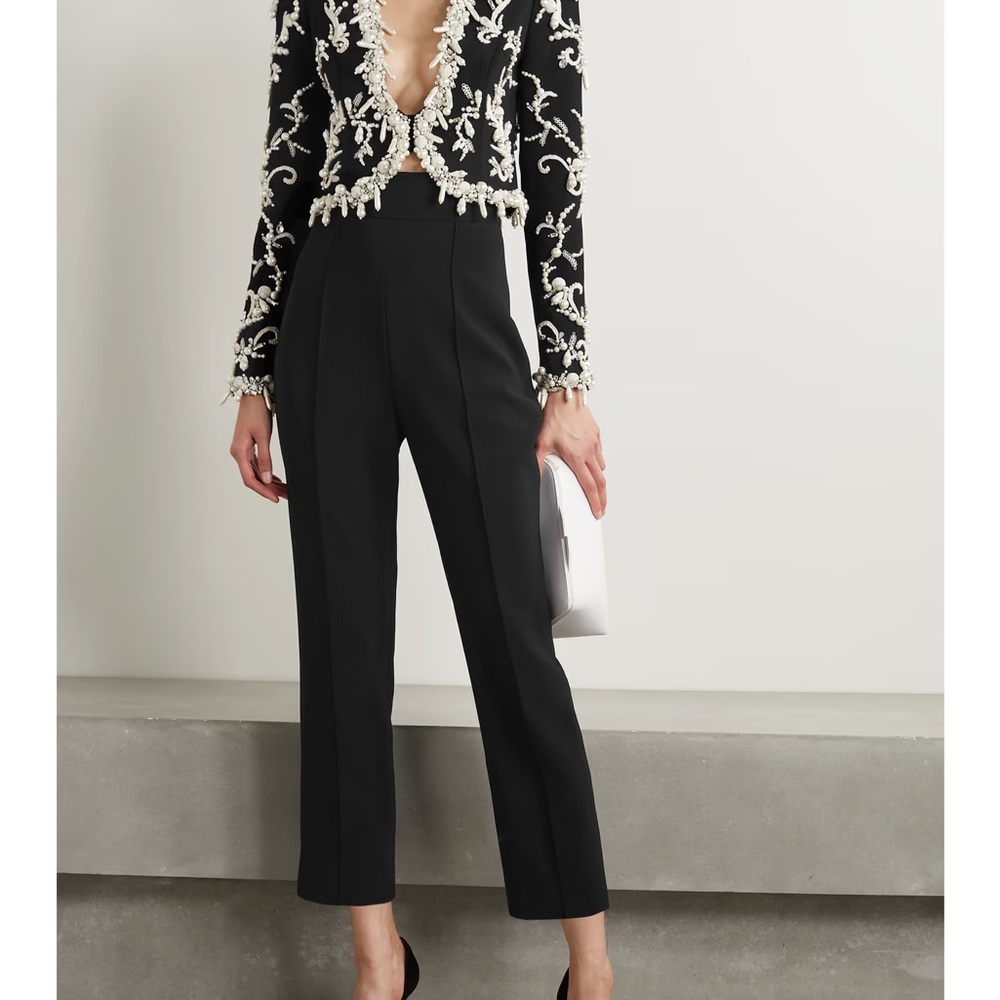 Carolina Herrera Black Cropped Pants - Retails for $990